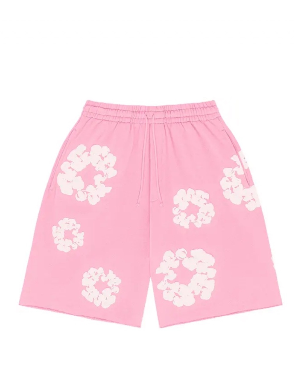 NEW Denim Tears Cotton Wreath Pink Shorts Sz M